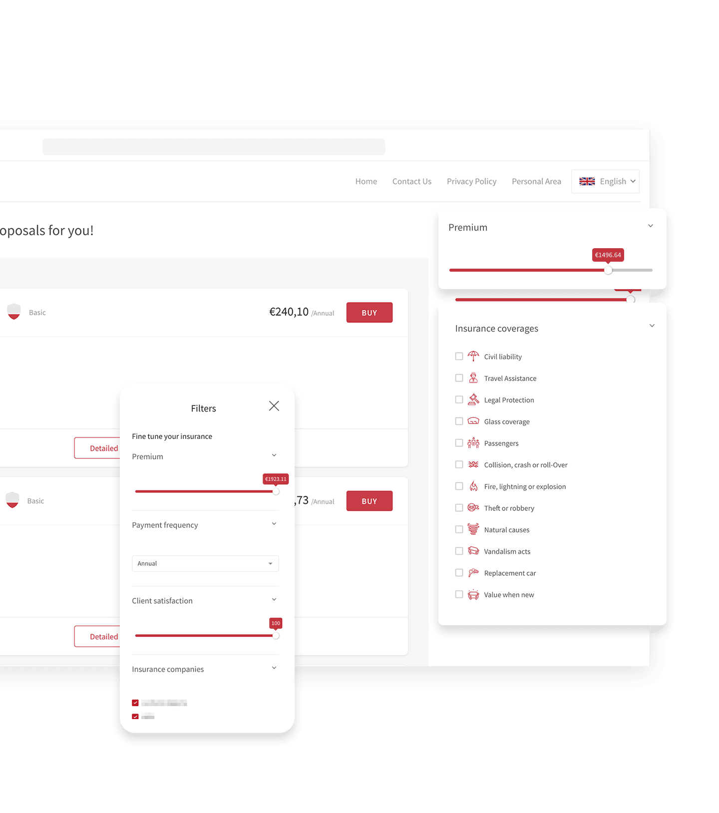 kweeder interface wih the results of the simulation